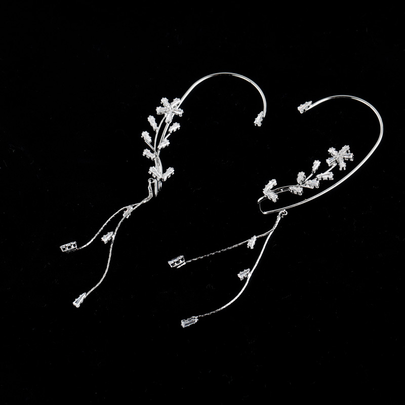 設計感花朵流蘇耳掛-FANYIACC