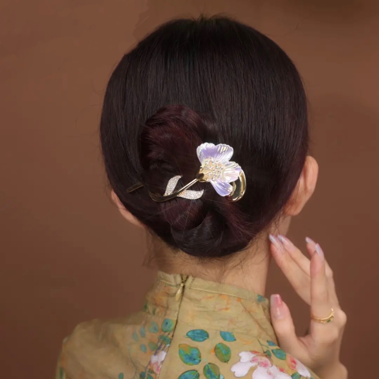 銀杏葉滿鑽盤髮神器-FANYIACC