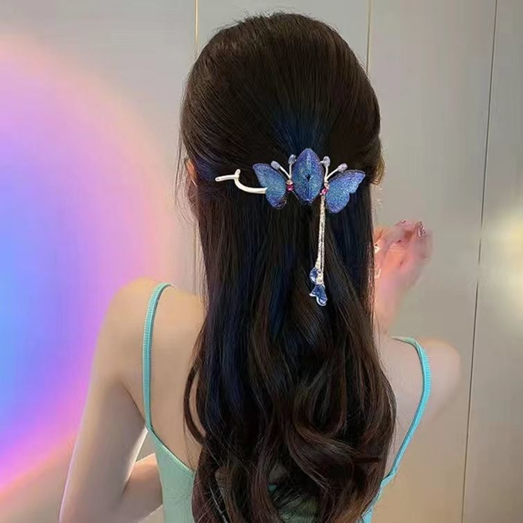 蝴蝶水鑽盤髮神器-FANYIACC