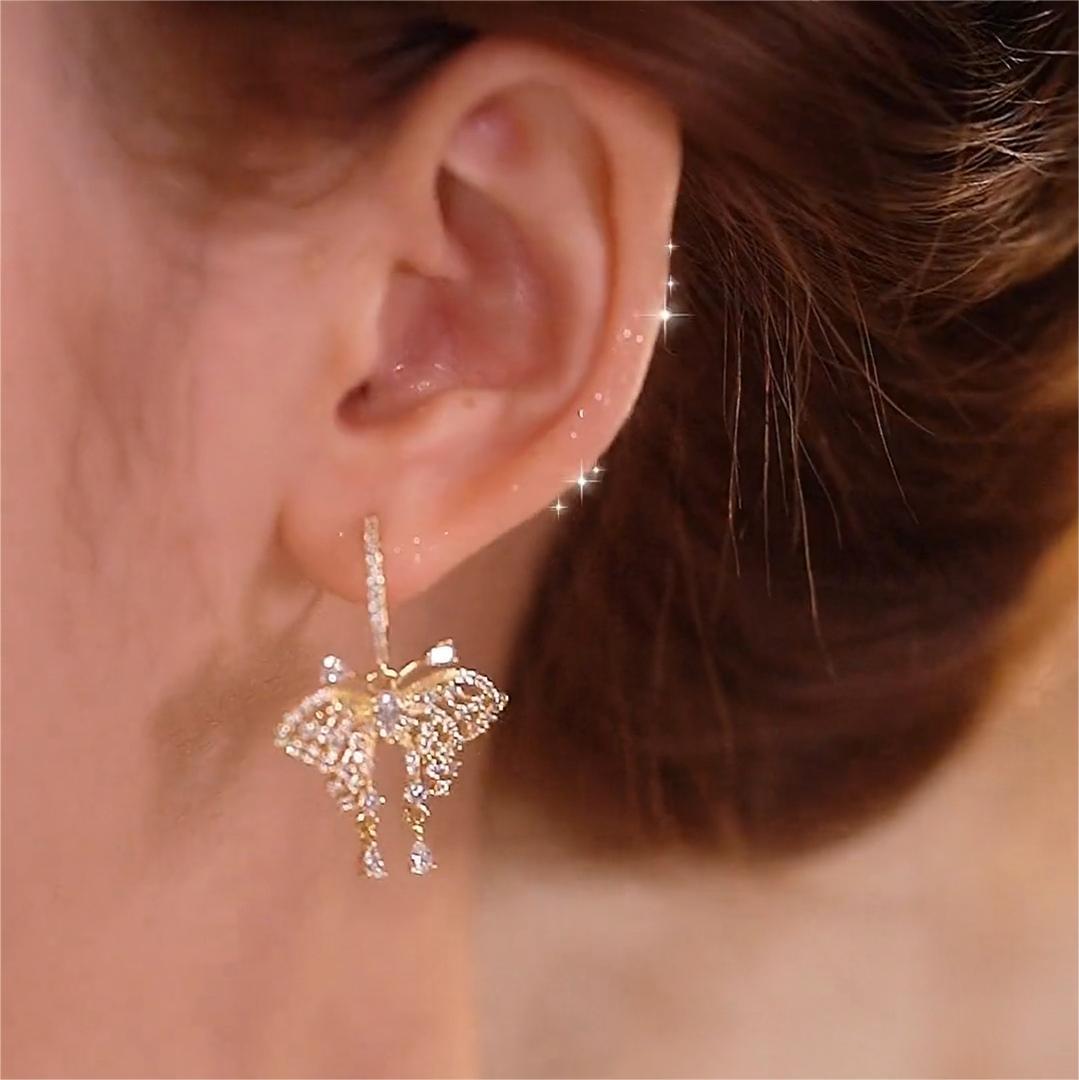 曉夢蝴蝶耳扣耳環-FANYIACC