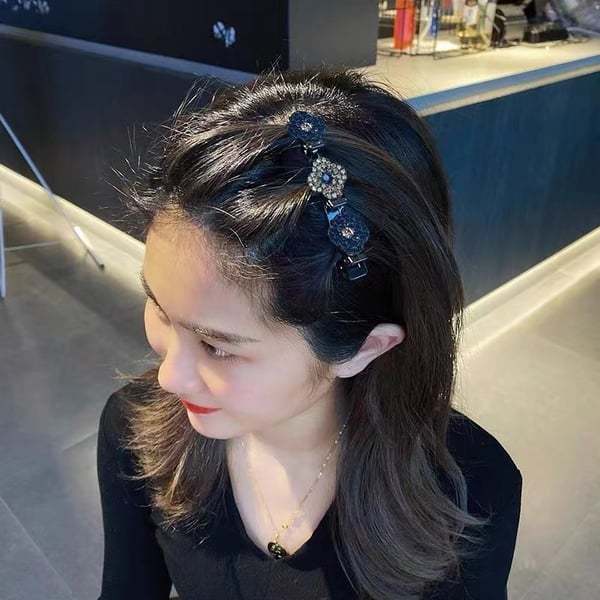 超閃 水晶石編織髮夾 (Hair) -FANYIACC