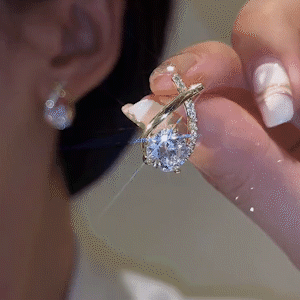 美人魚閃鑽耳環-FANYIACC