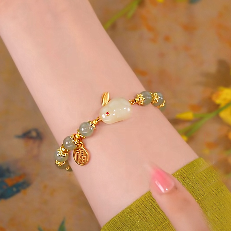 願妳平安喜樂 萬事勝意 精選和田玉手環【自戴/送禮】-FANYIACC