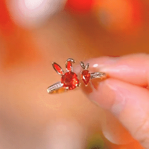 金色萌兔戒指  (Ring)   -FANYIACC