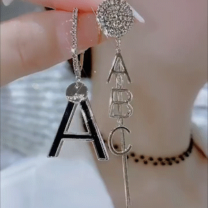 不對稱ABC耳環-FANYIACC