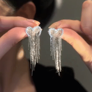 【S925銀】愛心滿天星耳環 （Earrings）-FANYIACC