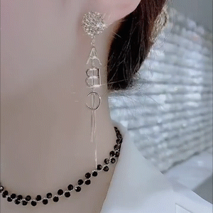 不對稱ABC耳環-FANYIACC