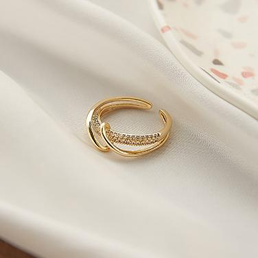 閃耀線圈纏繞可調式戒指-FANYIACC