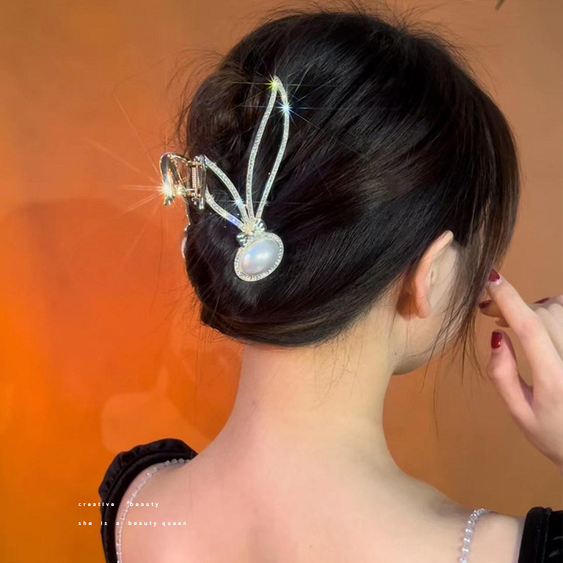 珍珠閃鑽發夾  -FANYIACC