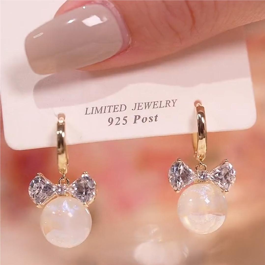 蝴蝶結糖果甜心耳環-FANYIACC