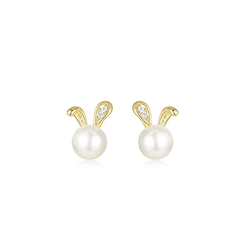 小兔子珍珠耳環-FANYIACC