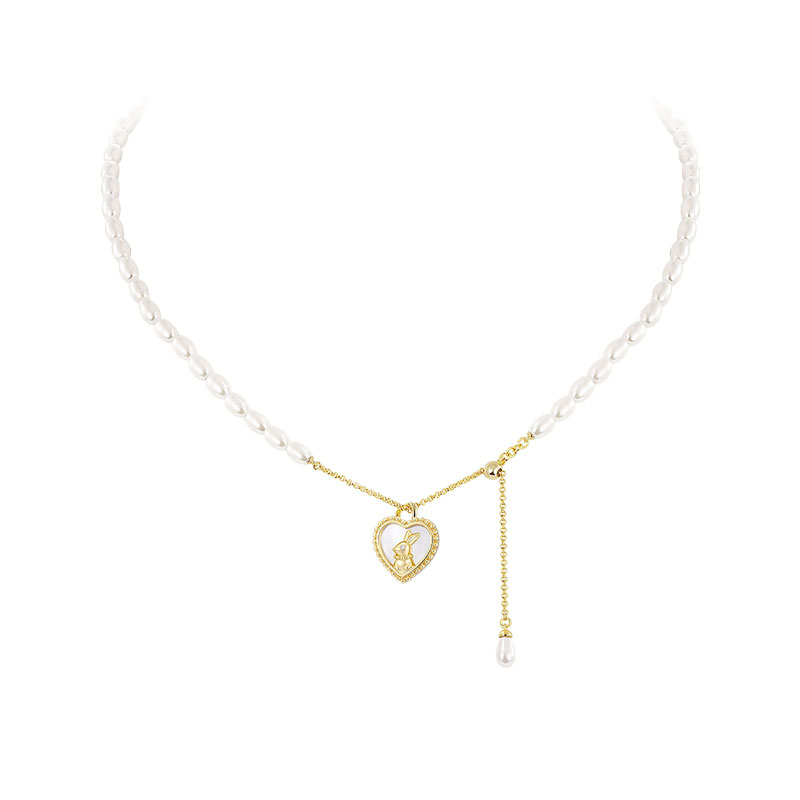 法式兔子珍珠項錬-FANYIACC