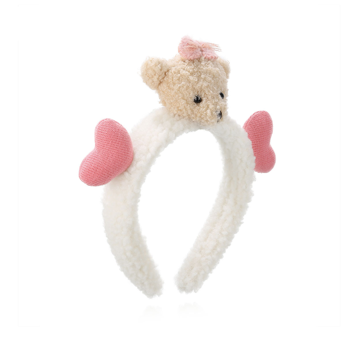 可愛毛絨小熊洗臉髮箍-FANYIACC