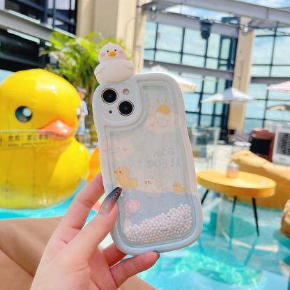 波浪邊框流沙iphone保護殼