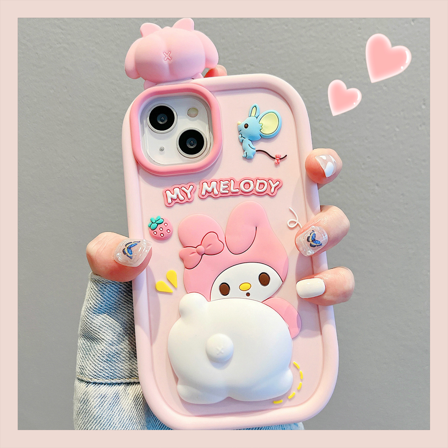 軟萌可愛熊iphone保護殼