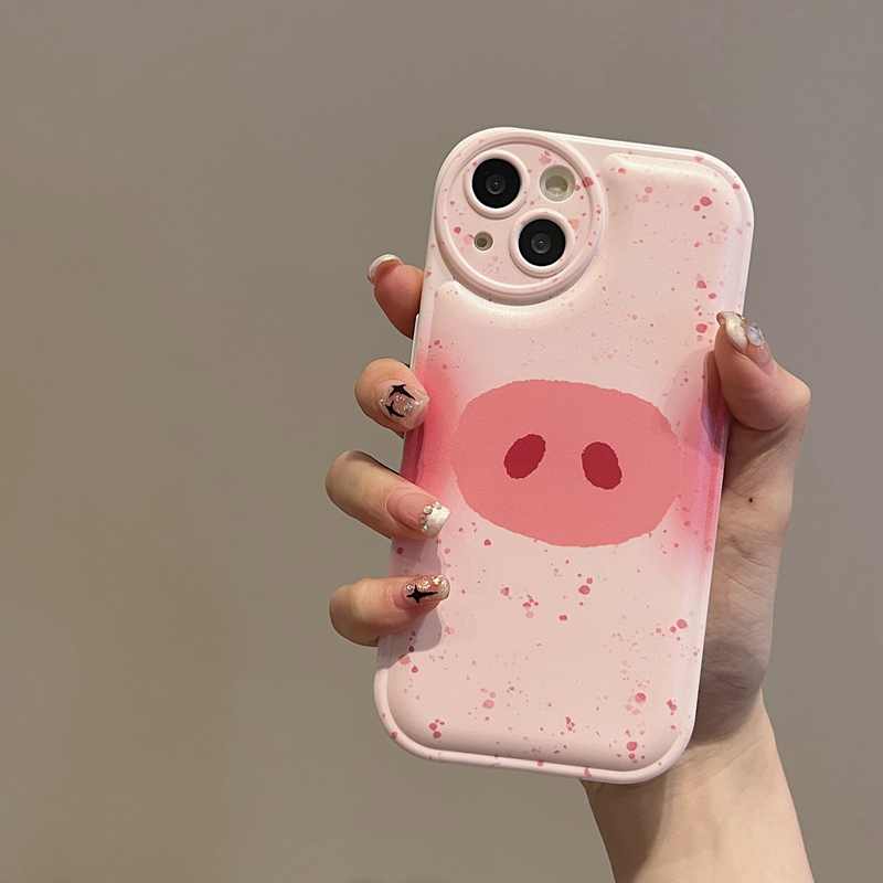 趣味小豬支架手機保護殼-FANYIACC