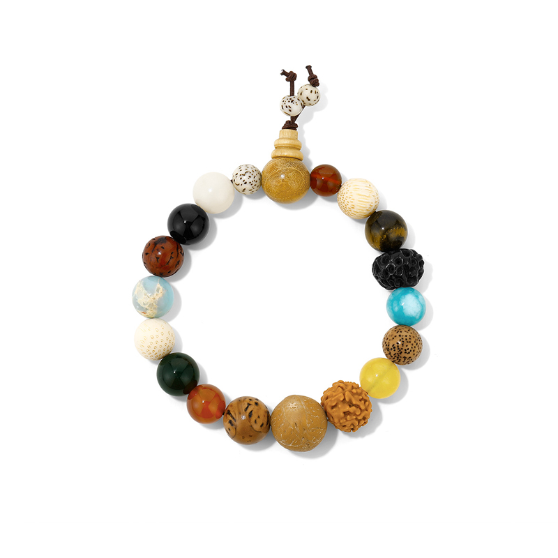 十八籽菩提手串轉運多寶佛手錬18籽-FANYIACC