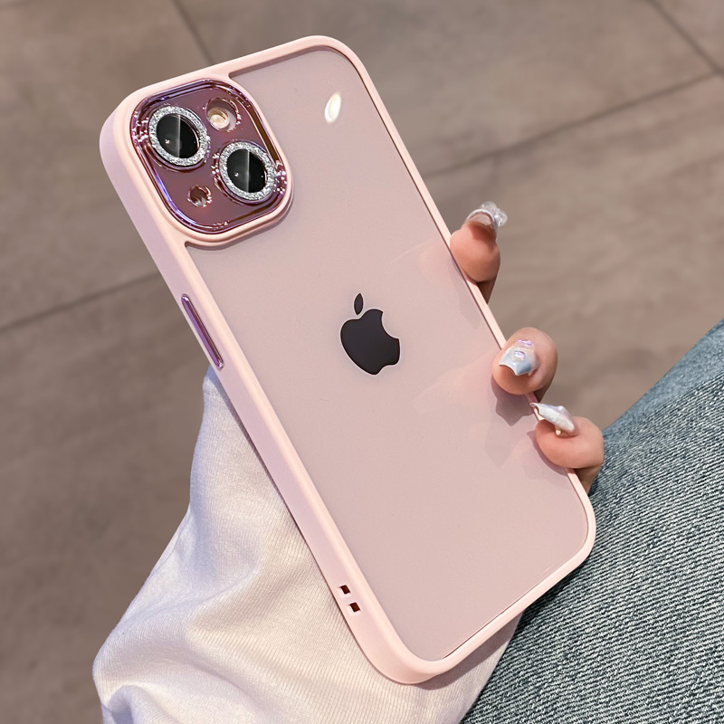 紫色 帶鏡頭膜閃粉iphone