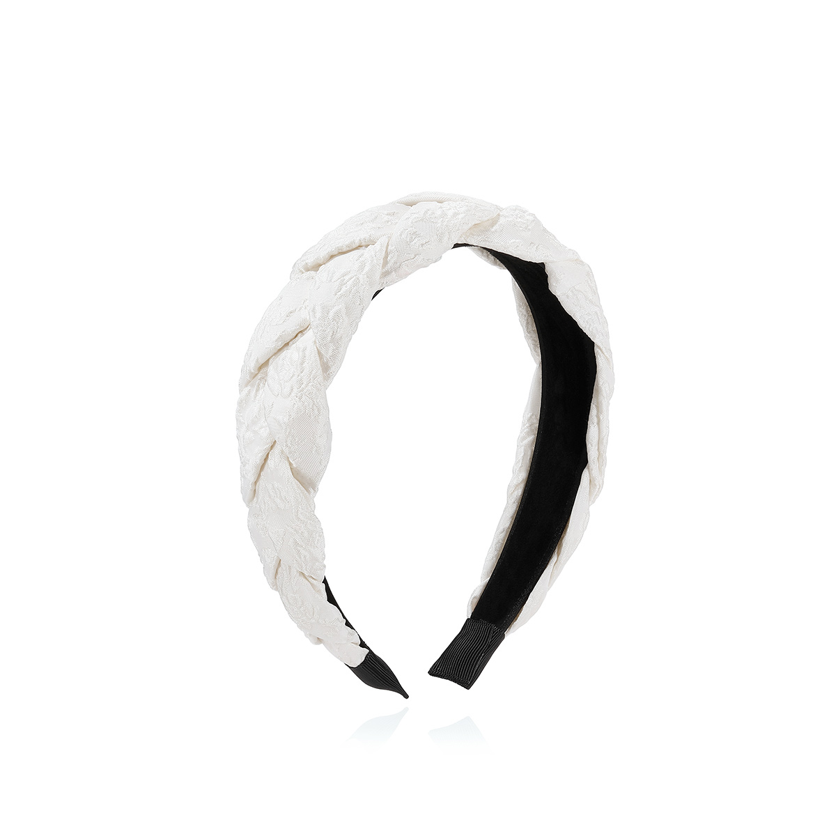 清新印花刺繡麻花髮箍-FANYIACC