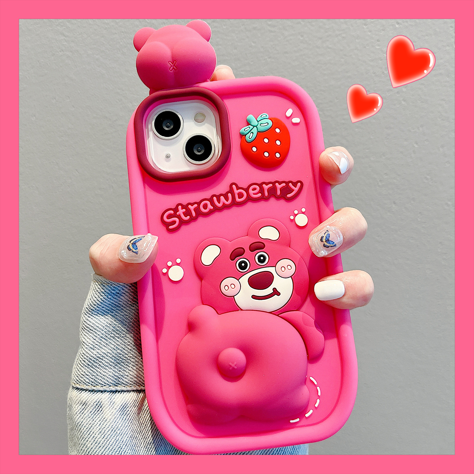 軟萌可愛熊iphone保護殼