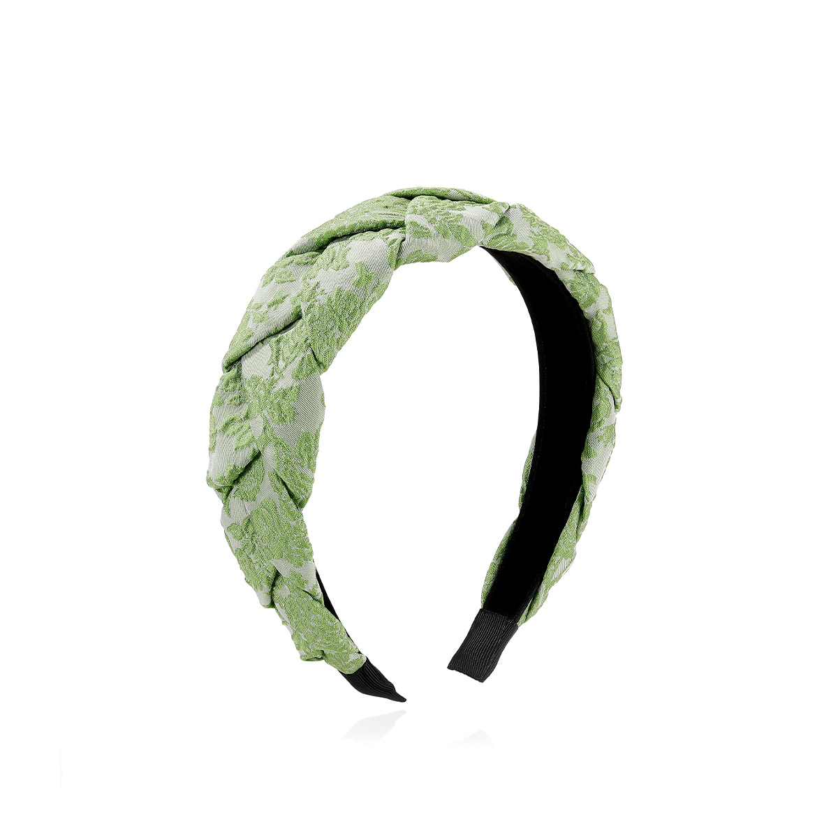 清新印花刺繡麻花髮箍-FANYIACC