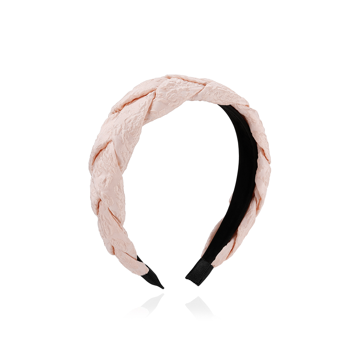 清新印花刺繡麻花髮箍-FANYIACC