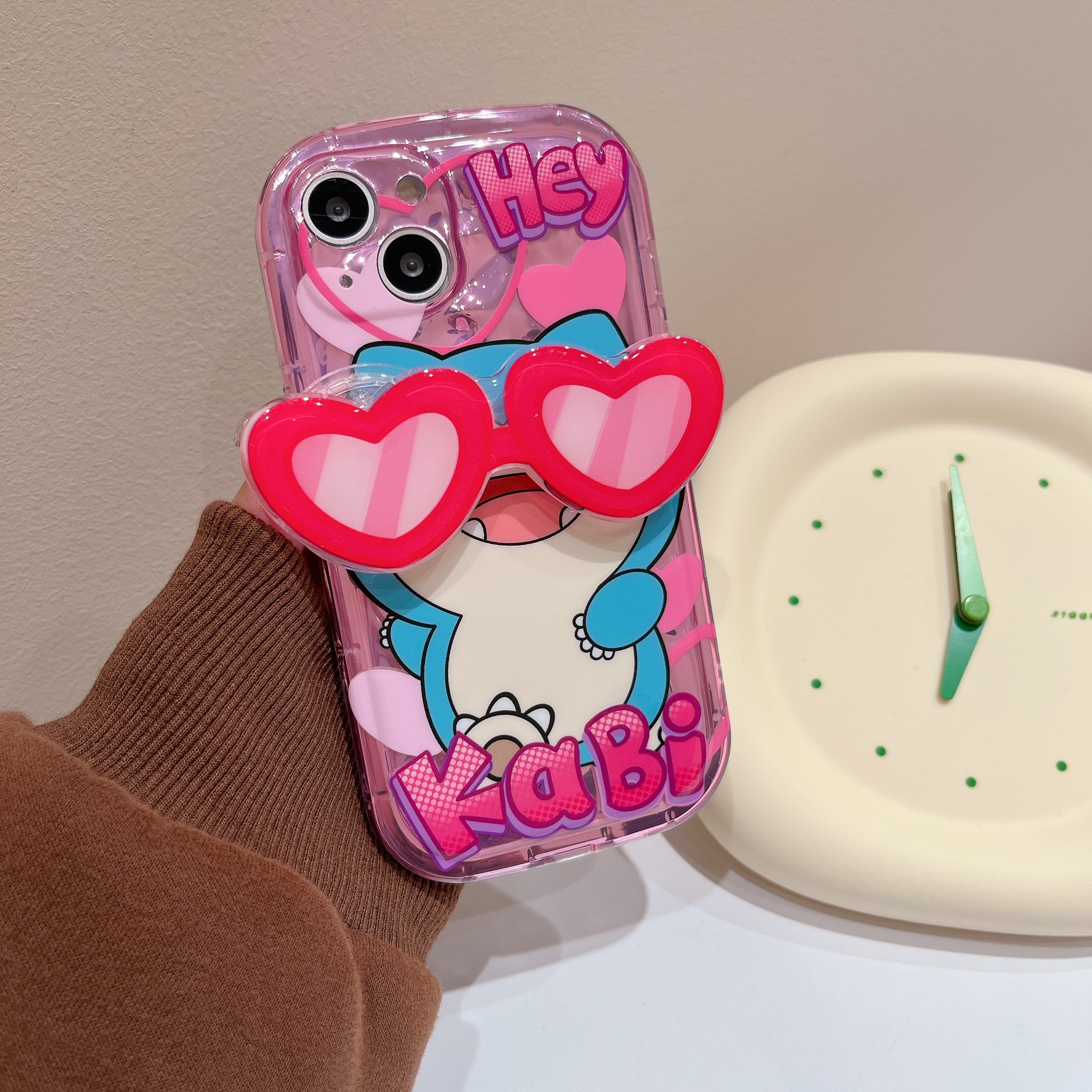 卡通動漫皮卡丘傑尼龜墨鏡支架保護殼