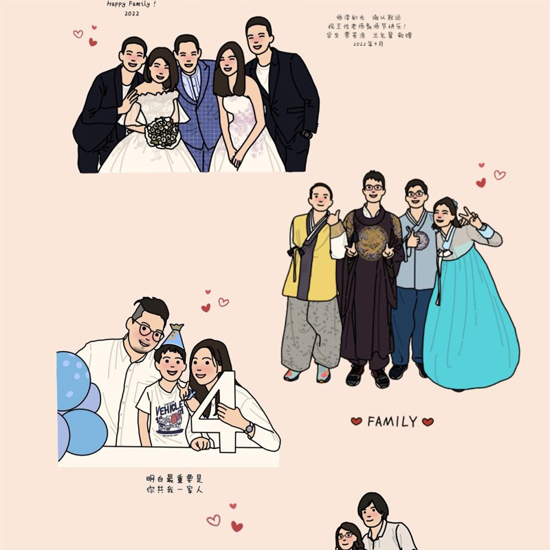 訂製款｜手繪定制透明相框