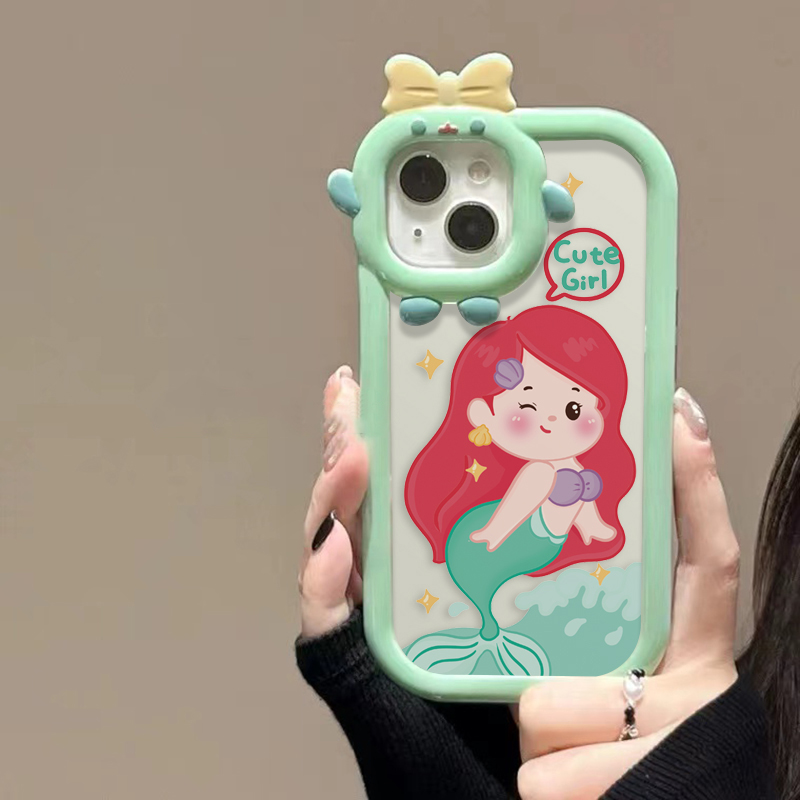 ins可愛小怪獸撞色iphone手機保護殼-FANYIACC