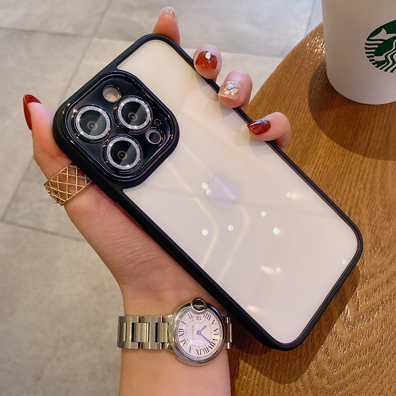 紫色 帶鏡頭膜閃粉iphone