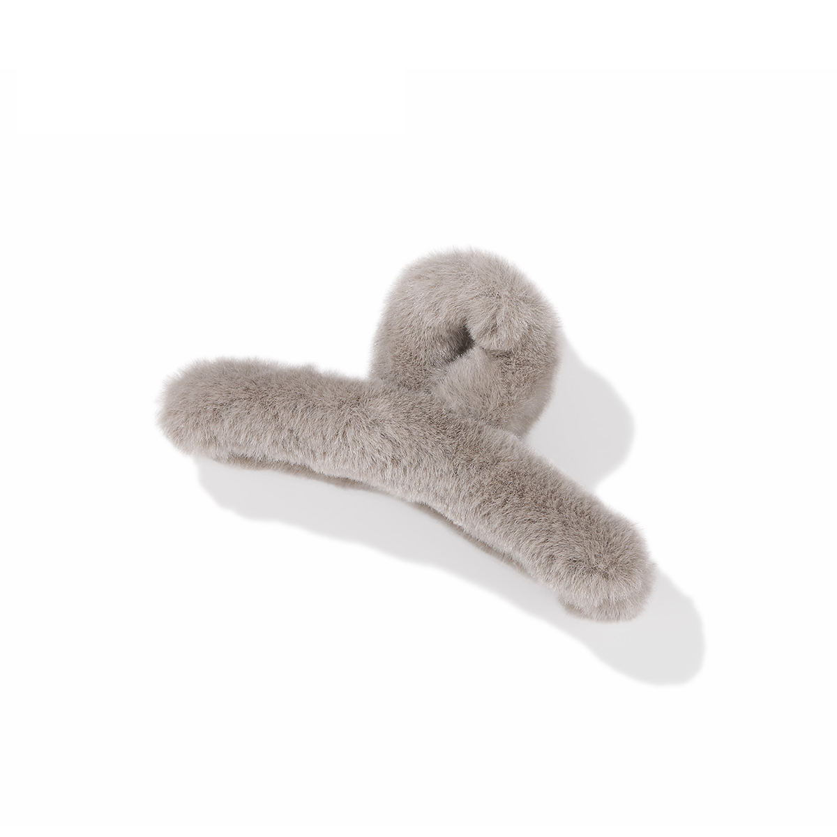 毛茸茸抓夾愛心髮夾-FANYIACC