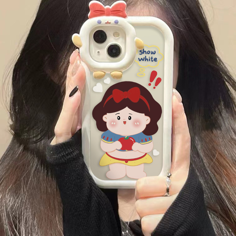 ins可愛小怪獸撞色iphone手機保護殼-FANYIACC