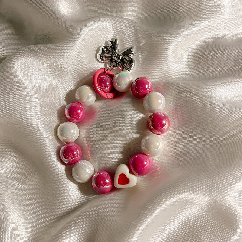 小清新彩色串珠手機殼掛件 掛錬 -FANYIACC