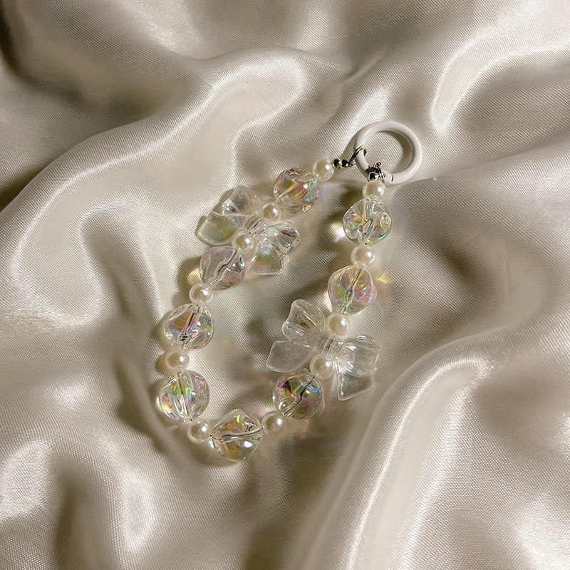 小清新彩色串珠手機殼掛件 掛錬 -FANYIACC