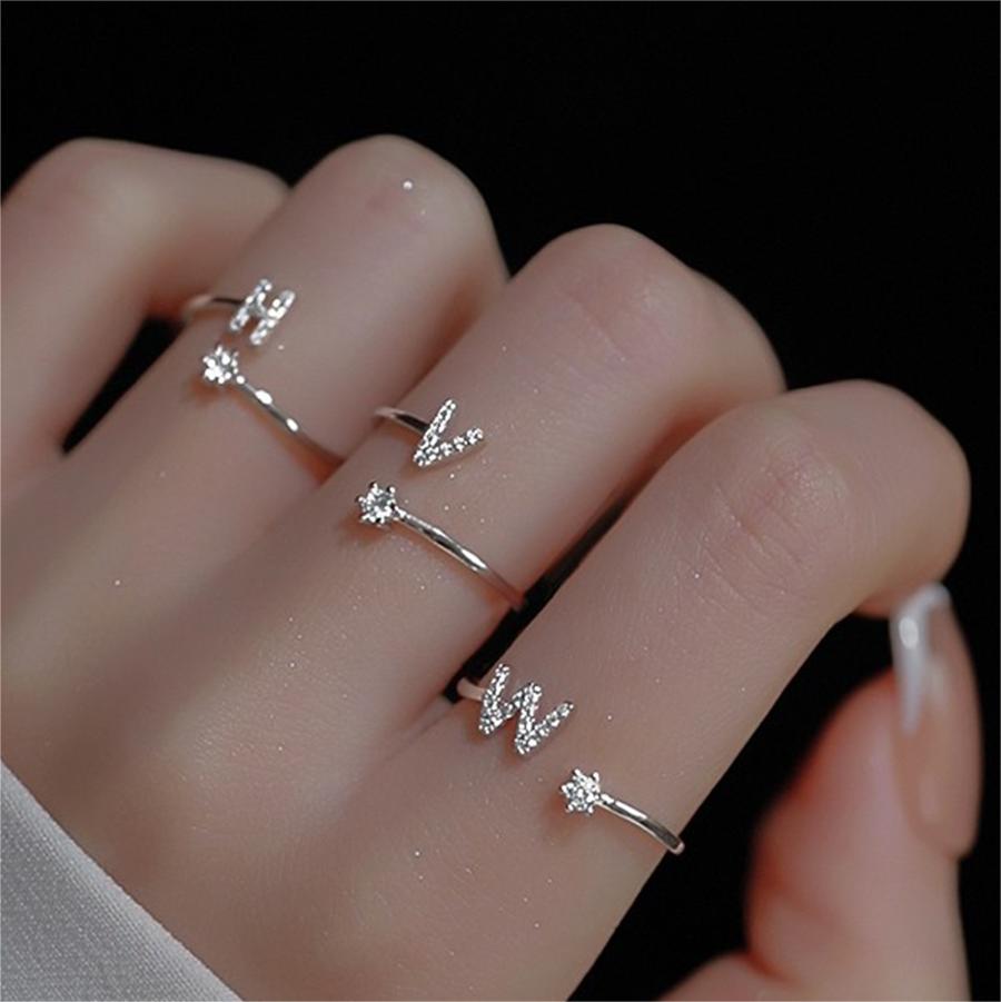 個性素戒 | 26個字母開口戒指-FANYIACC