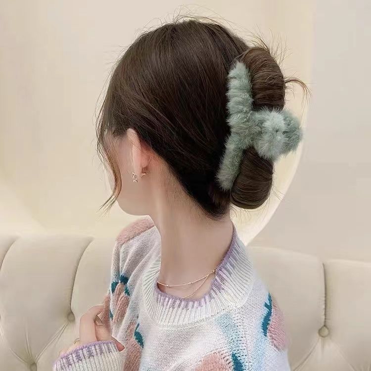 溫暖療愈絨絨抓夾髮夾-FANYIACC