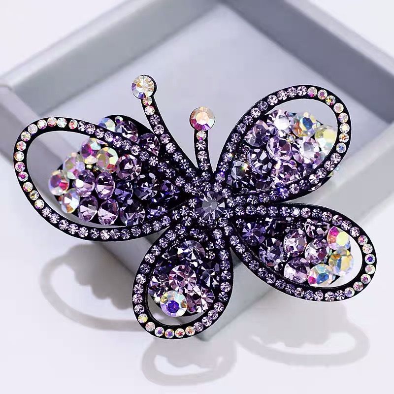 新款滿鑽蝴蝶髮夾 -FANYIACC