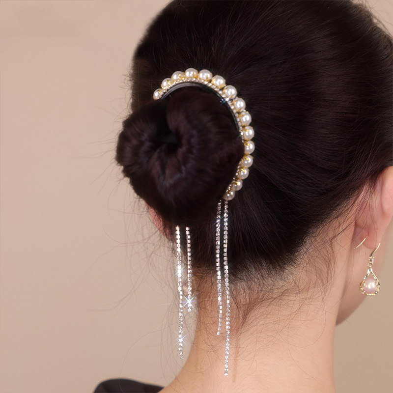 🎈精緻水鑽流蘇盤髮神器 -FANYIACC