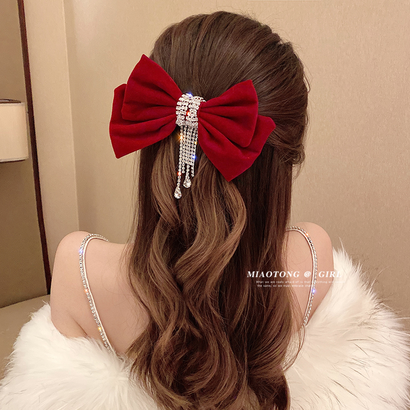 閃鑽蝴蝶結髮夾-FANYIACC