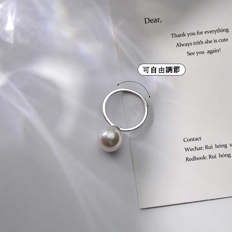 簡約珍珠戒指-FANYIACC