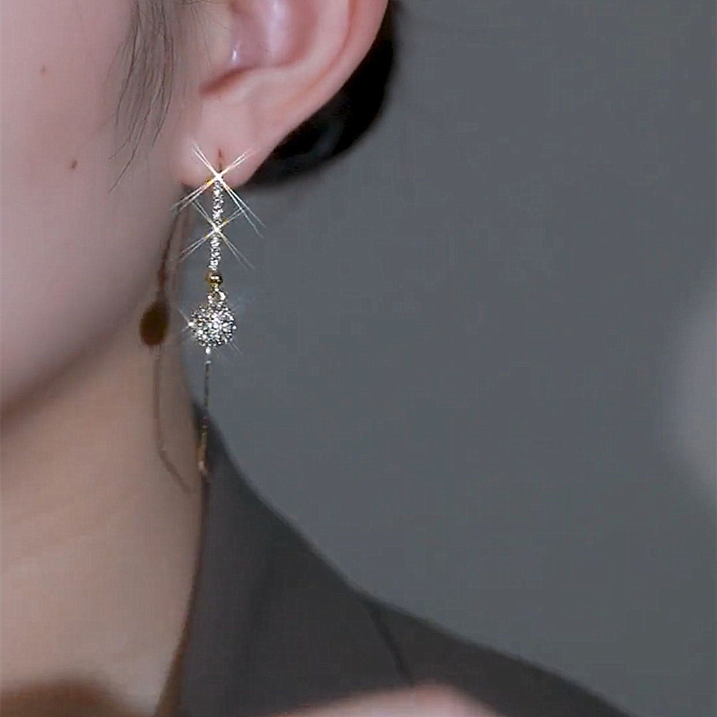 金色閃鑽•流蘇耳環  -FANYIACC