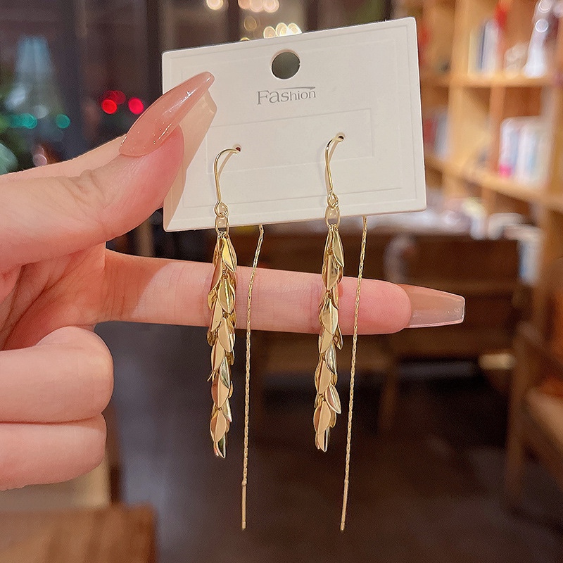 麥穗長款流蘇耳環  -FANYIACC
