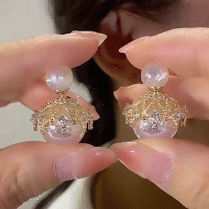 人魚姬大珍珠耳環-FANYIACC