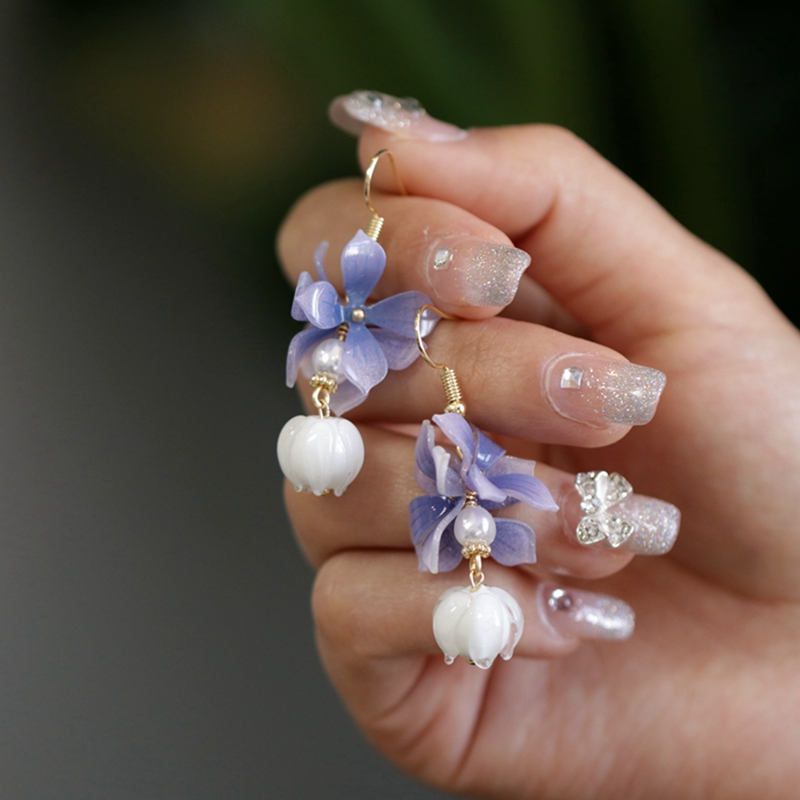  紫羅蘭 鈴蘭花 仙女耳環   -FANYIACC