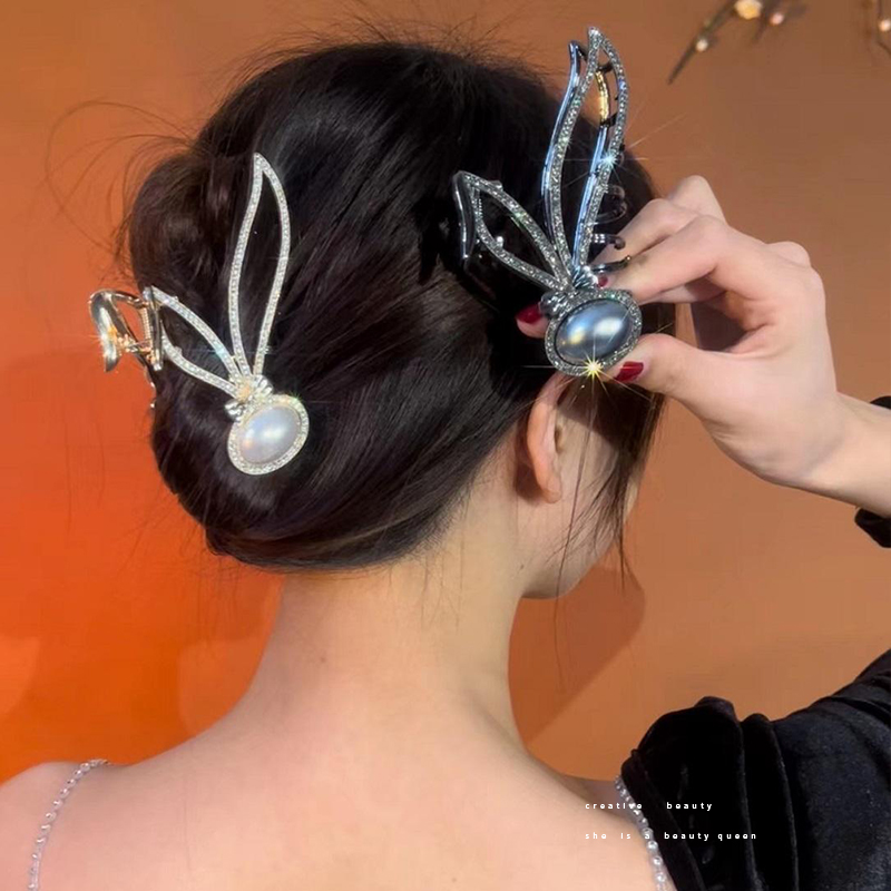 珍珠閃鑽發夾  -FANYIACC