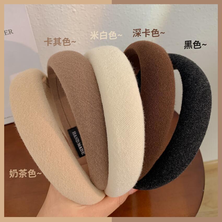 復古韓系毛氈加厚加寬髮箍-FANYIACC