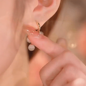 五顆貓眼石耳環 -FANYIACC