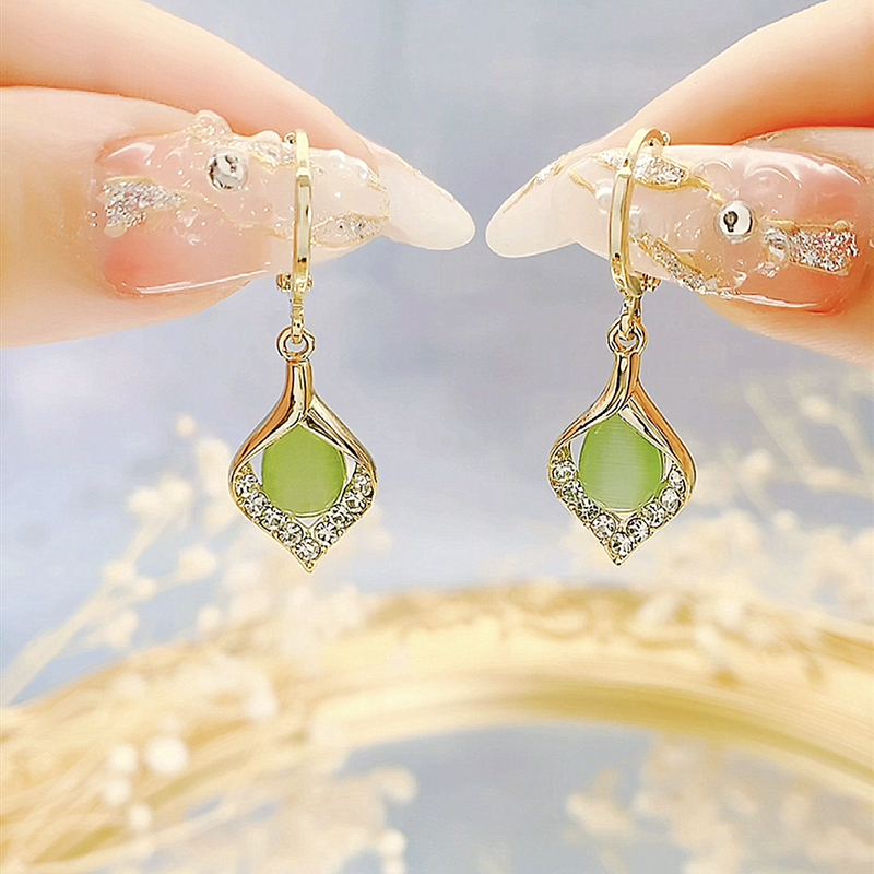 [天使之淚] 貓眼石耳環  -FANYIACC