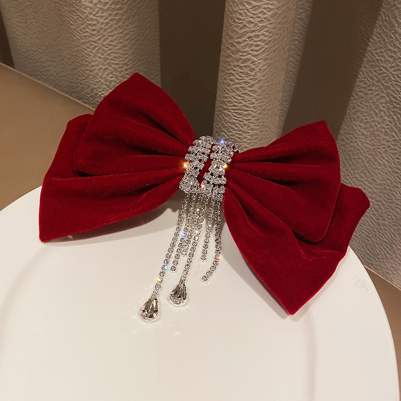 閃鑽蝴蝶結髮夾-FANYIACC