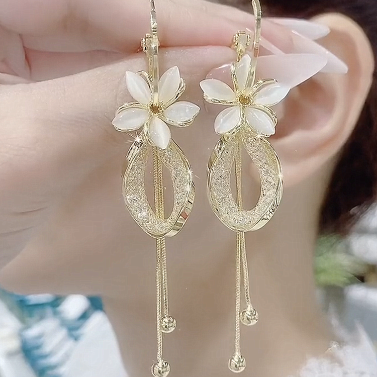 貓眼石花瓣耳環『一款兩戴』-FANYIACC